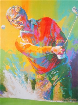 Jack Nicklaus Autographed Stretched Giclee Lithograph